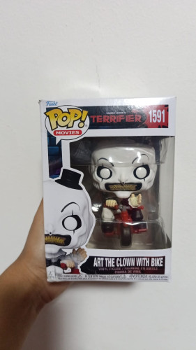 Amassado - Funko Pop 1591 - Art The Clownwith bike - Veja Descrição-Terrifier-1156