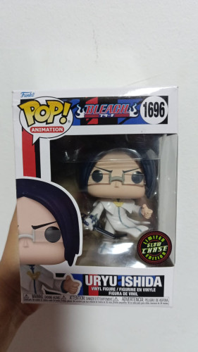 Amassado - Funko Pop 1696 CHASE - Uryu Ishida - Veja Descrição-Bleach-1696