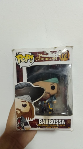 Amassado - Funko Pop 173 - Barbosa - Veja Descrição-Piratas Do Caribe-173