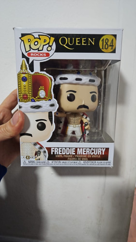Amassado - Funko Pop 184 - Freddie Mercury - Veja Descrição-Rocks-184