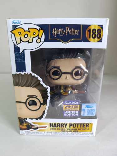 Amassado - Funko Pop 188 - Harry Potter ( ROSTO RISCADO ) - Veja Descrição Harry Poter #188 - Produto Original