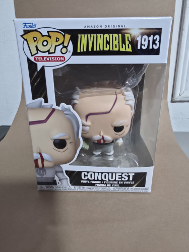 Amassado - Funko Pop 1913 - Conquest - Veja Descrição Invencible #1913 - Produto Original