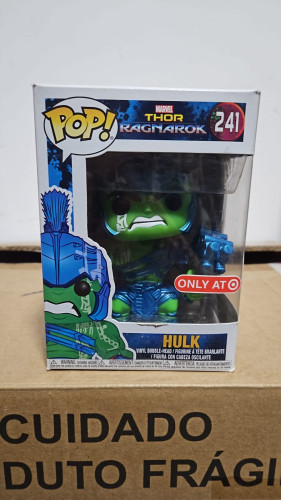 Amassado - Funko Pop 241 - Hulk - Veja Descrição-Marvel-241