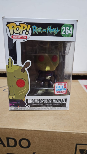 Amassado - Funko Pop 264 - Krombopulos Michael - Veja Descrição-Rick And Morty-264