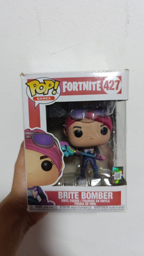 Amassado - Funko Pop 427 - Brite Bomber - Veja Descrição-Fortnite-427