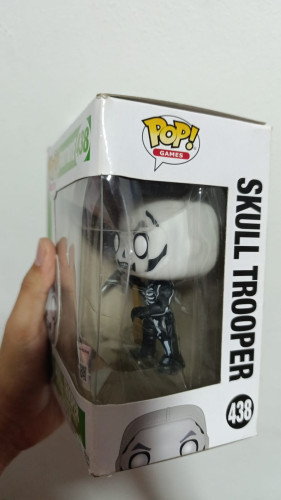 Amassado - Funko Pop 438 - Skull Trooper - Veja Descrição - Fortnite - #438