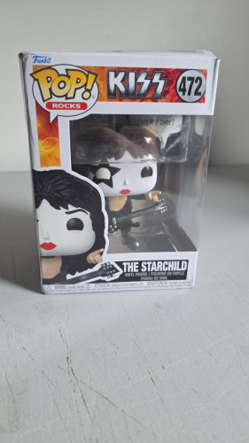 Amassado - Funko Pop 472 - The Starchild - Veja Descrição Rocks #472 - Produto Original