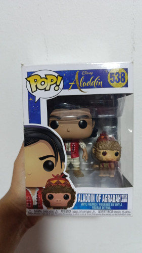 Amassado - Funko Pop 538 - Alladin Of Agrabah - Veja Descrição-Disney Alladin-538