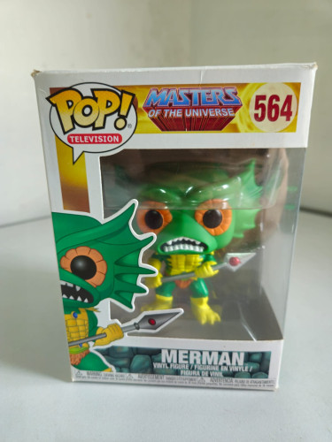 Amassado - Funko Pop 564 - Merman - Veja Descrição MASTERS  OF THE UNIVERSE #564 - Produto Original