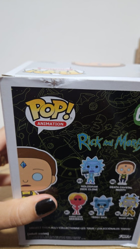 Amassado - Funko Pop 660 - Death Crystal Morty - Veja Descrição - Rick And Morty - #660