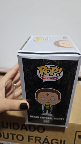 Amassado - Funko Pop 660 - Death Crystal Morty - Veja Descrição - Rick And Morty - #660