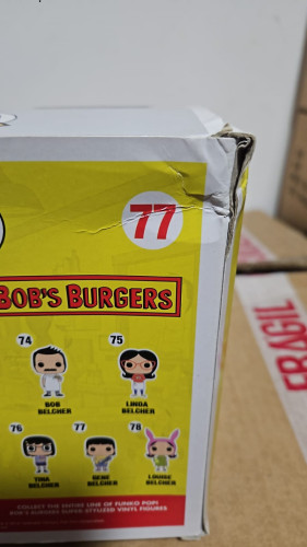Amassado - Funko Pop 77 - Gene Belcher - Veja Descrição - Bob's Burguer - #77