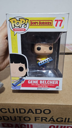 Amassado - Funko Pop 77 - Gene Belcher - Veja Descrição-Bob's Burguer-77