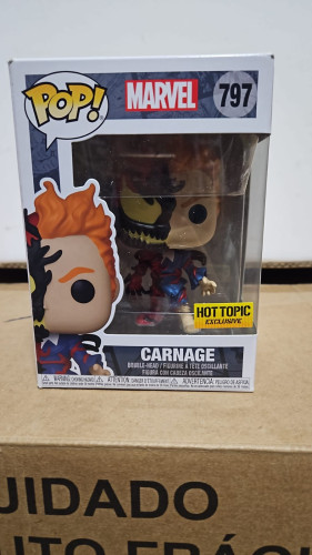 Amassado - Funko Pop 797 - Carnage - Veja Descrição-Marvel-797