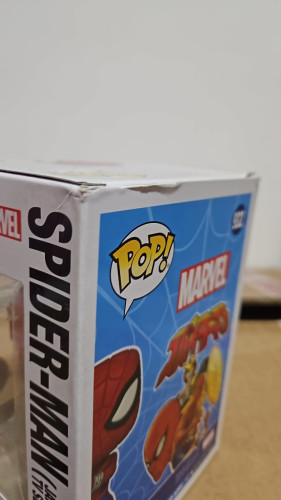 Amassado - Funko Pop 932 - Spider Man ( chase ) - Veja Descrição - Marvel - #932