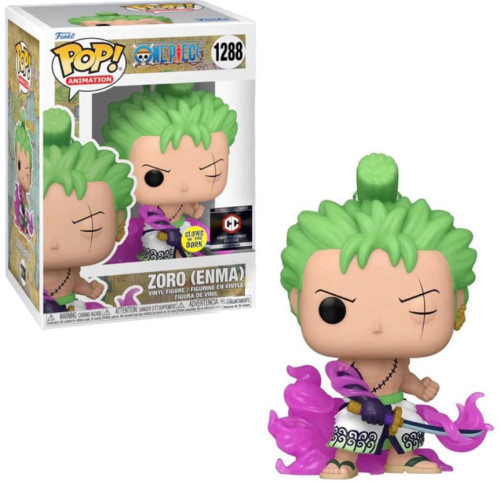 Funko Pop Desenho/Animação - One Piece - Zoro (Enma) GITD 1288 (CHALICE)-One Piece-1288