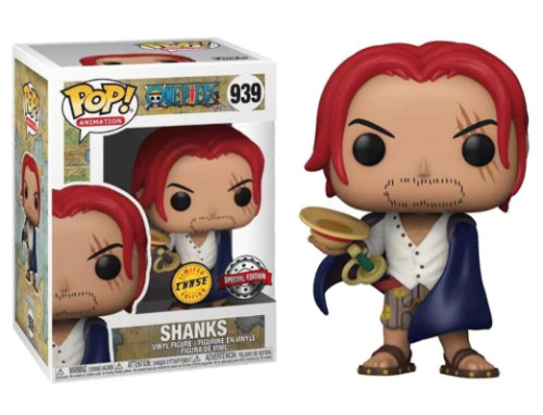 Funko Pop Desenho/animação- One Piece - Shanks Chase 939 (se) - One Piece - #939 FUNKO POP #939 - Produto Original