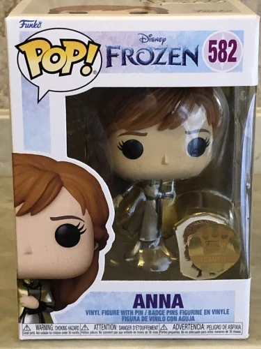 Anna - Princesas Gold 582  - Com Pin - Exclusiva Funko Shop - - Disney Frozen  #582