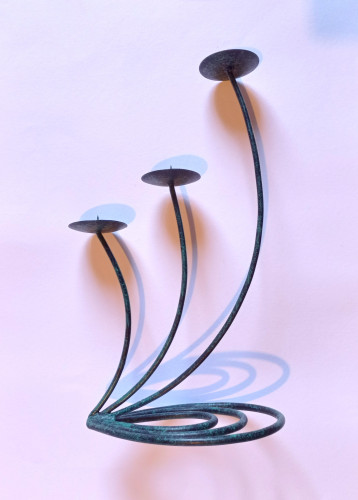 Placas E Quadros Decorativos Antigo Castiçal Dos Anos 90 Nenhuma # - Produto Original