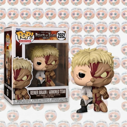[prÉ-vendas] Funko Pop - Attack On Titan - Reiner Braun/armored Titan 2552 Animation Attack On Titan #2552 - Produto Original