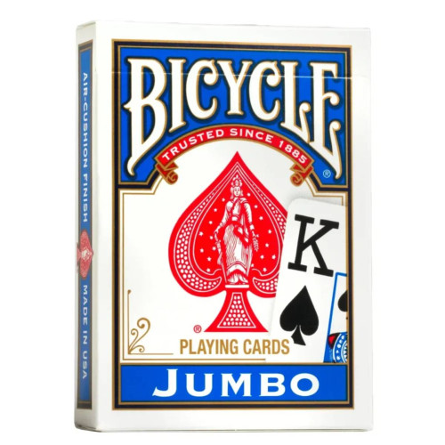 BARALHO BICYCLE JUMBO INDEX AZUL MAGICA CARTAS JOGO POKER-Jogo De Tabuleiro-
