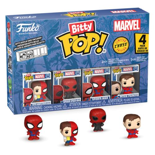 Funko Pop Bitty Peter Parker Split 4-pack-Spider-man-85704