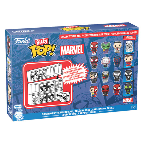 Funko Pop Bitty Peter Parker Split 4-pack - Spider-man - #85704