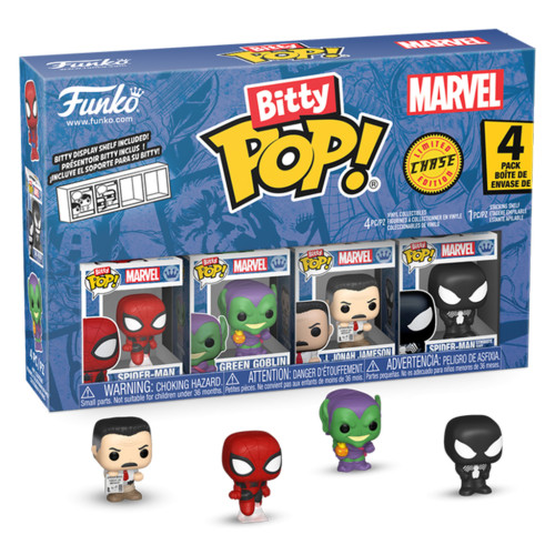 Funko Pop Bitty Spider-man 4-pack-Spider-man-85701