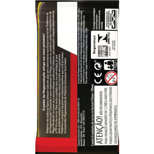  Pokemon Estampas Ilustradas # - Produto Original