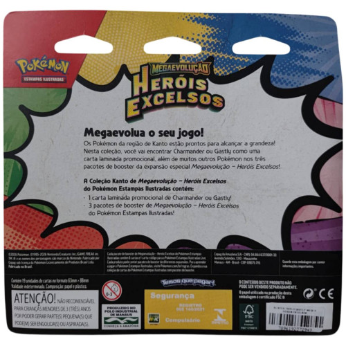  Pokemon Estampas Ilustradas # - Produto Original