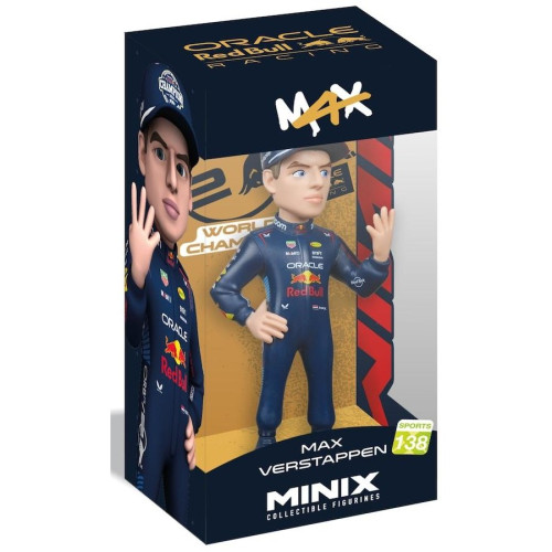 BONECO COLECIONAVEL MAX VERSTAPPEN (RED BULL) - MINIX  Fórmula 1 # - Produto Original