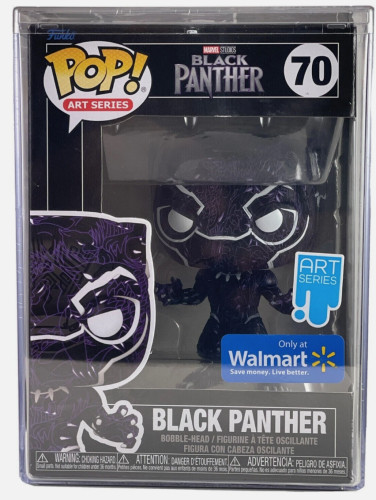 BONECO FUNKO POP BLACK PANTHER 70 WALMART EXCLUSIVO ART SERIES-Walmart-70
