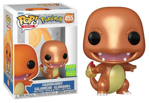 BONECO FUNKO POP CHARMANDER 445 METTALIC SDCC 2022 EXCLUSIVO-San Diego Comic Con-445