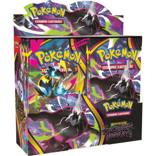 BOX DISPLAY POKÉMON TCG ME05 ESCURIDÃO ABSOLUTA - 216 CARTAS COPAG-Pokemon Estampas Ilustradas-