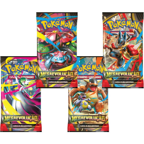 BOX DISPLAY POKÉMON TCG MEGAEVOLUÇÃO 1 - 216 CARTAS + 1 PROMOCIONAL COPAG - Pokemon Estampas Ilustradas - #