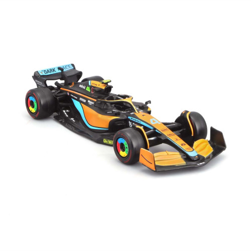 Action Figures Miniatura Bburago McLaren MCL36 F1 2022 Lando Norris 4 1/43 sem Piloto-McLaren Formula 1 Team-