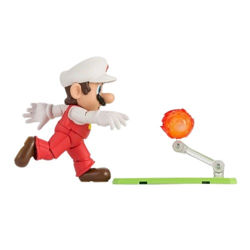 Bandai Super Mario Fire Mario S.H.Figuarts Action Figure - Super Mario Bros - #