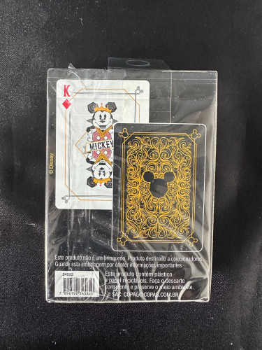 Baralho Mickey Preto E Dourado - Mickey - #