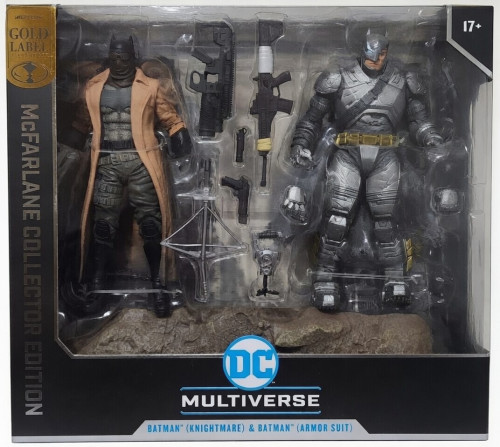 Batman Knightmare & Batman Armor Suit - Mcfarlane Gold Label 2 Pack (28 Altura, 9 Largura, 31 Comprimento) Batman # - Produto Original