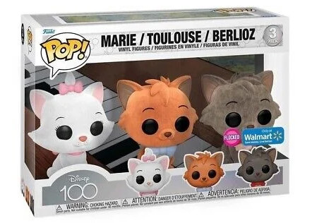 [prÉ-venda] Funko Pop - Disney 100 Anos Aritocats - 3 Pack Marie/toulouse/berlioz Flocked-Disney-1