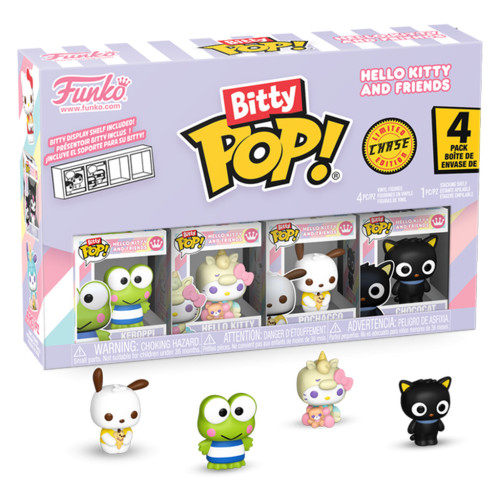 Funko Pop Bitty Hello Kitty - Keroppi 4-pack (chase)-Hello Kitty And Friends-85714