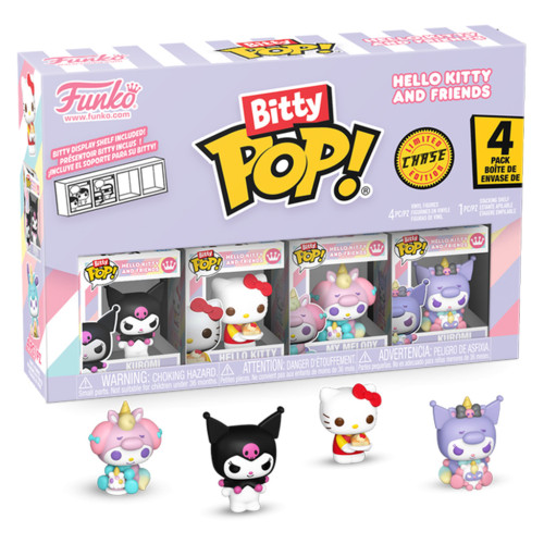 Funko Pop Bitty Hello Kitty - Kuromi 4-pack (chase)-Hello Kitty And Friends-241908