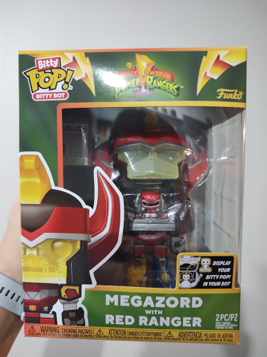Bitty Pop Bitty Bot MEGAZORD WITH RED RANGER-Power Rangers 25th-0