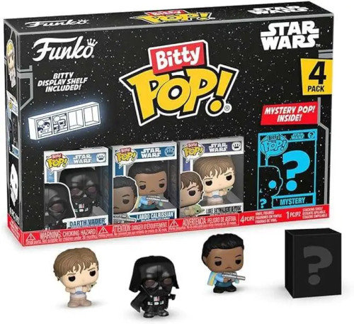 Bitty Pop Darth Vader, Lando Calrissian, Luke Skywalker & Yoda Star Wars-Star Wars-0