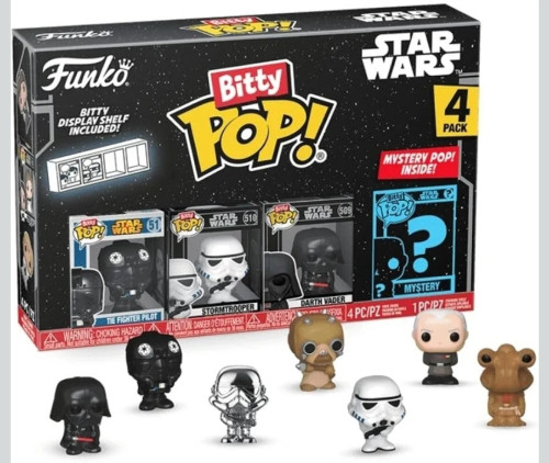 Bitty Pop Star Wars (Darth Vader, Storm Trooper, The Fighter Pilot) Star Wars #1 - Produto Original