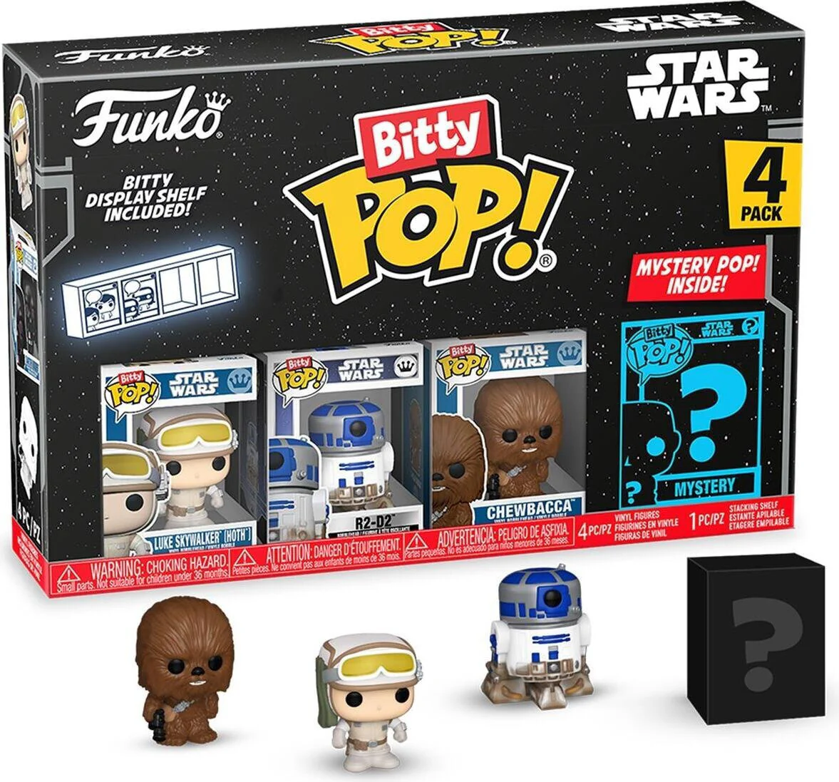 Bitty Pop Star Wars Luke Skywalker, R2-D2, Chewbacca - Stars Wars - #0