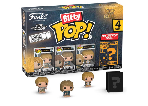 Funko Pop Bitty The Lord Of The Rings Samwise, Pippin e Merry The Lord Of The Rings #1 - Produto Original