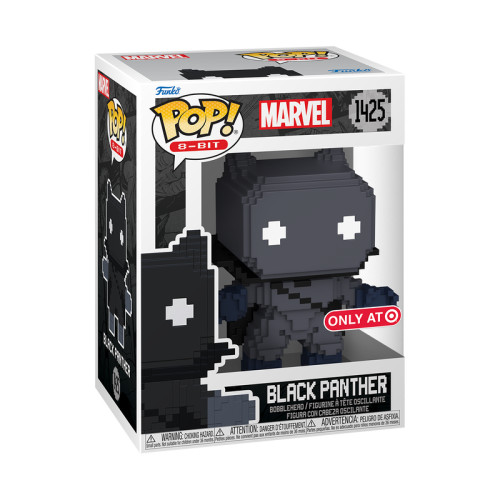 Black Panther 1425 8 Bit Funko Pop Pantera Negra Marvel Exclusivo - Marvel - #1425 - Funko Pop - #1425 FUNKO POP #1425 - Produto Original