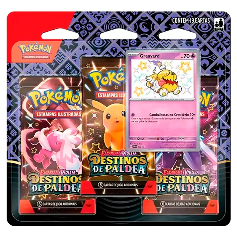 Blister Triplo Escarlate E Violeta Ev4.5 - Greavard-Pokemon-