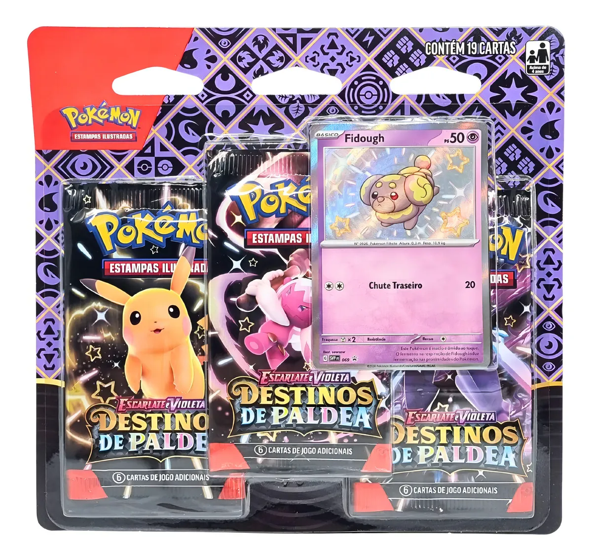 Blister Triplo Escarlate E Violeta Ev4.5 - Fidough-Pokemon-